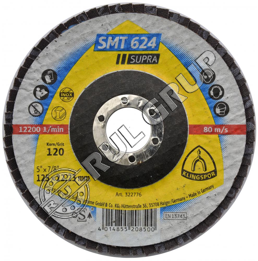 DISC LAMELAR SMT624 125X22MM P120 KLINGSPOR 